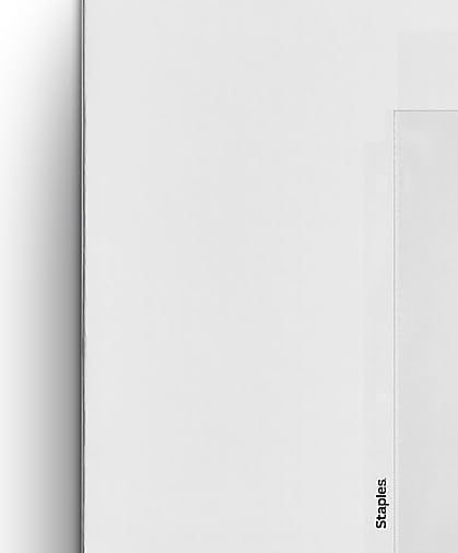 Staples Sheet Protectors, 8.5" x 11" – Standard Weight Clear Page Protectors for Binders, 50-Pack