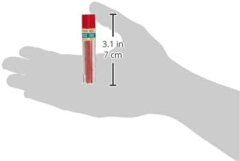 Pentel Lead Refill, .7mm, 12/TB, Red (PENPPR7)