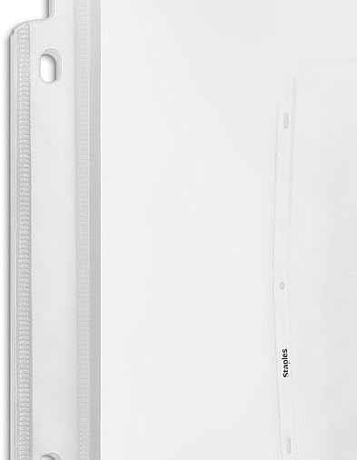 Staples Medium Weight Sheet Protectors, Letter Size 8.5 x 11 Inch, Clear, Top-Loading Document Protectors for 3-Ring Binders, 30 Pack