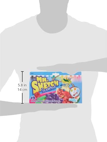 Mr. Sketch Scented Markers, Chisel Tip, Assorted Colors, 96 Count, Pack of 8