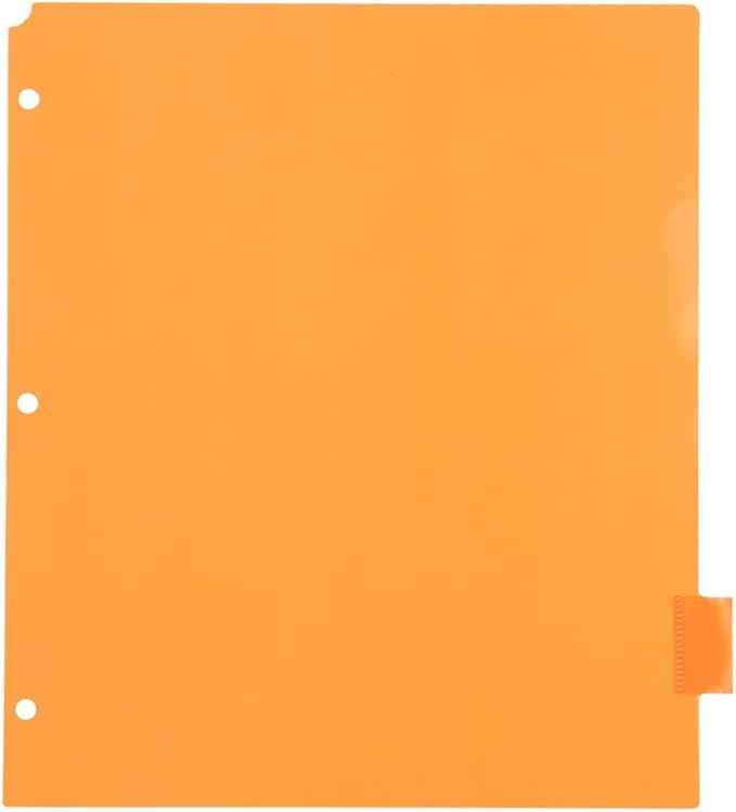 JAM PAPER Plastic Index Tab Dividers - 8-Tab - 9 3/4 x 11 1/2 - Multicolor - 2 Sets of 8 Tabs/Pack