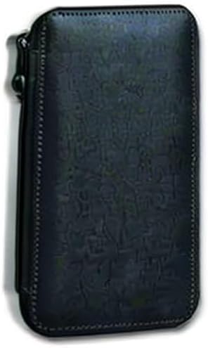 Speedball Art Products Genuine Leather Storage Case for Pencils, Markers, Pens and Art Supplies, Holds Up to 120 Standard Pencils, Black