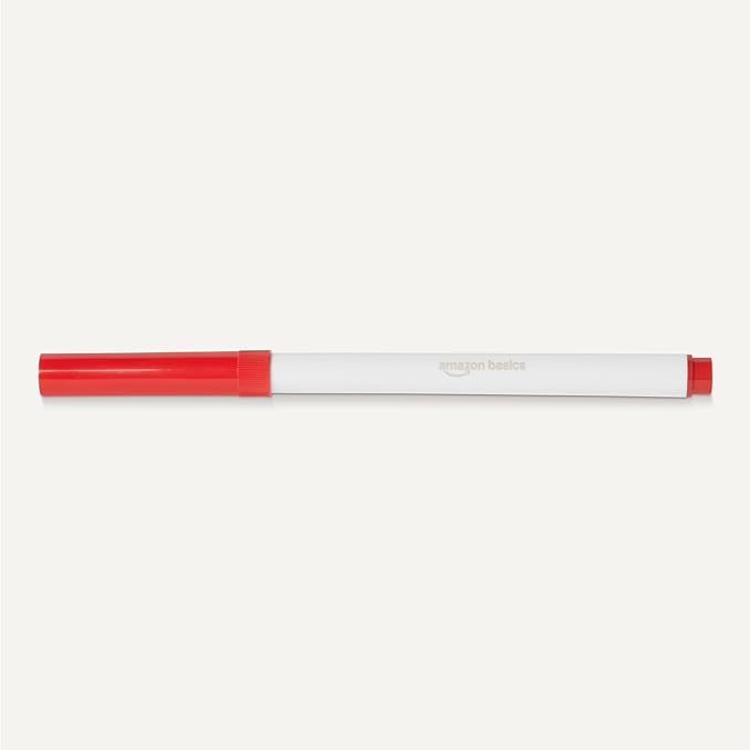 Amazon Basics Super Tip Washable Markers, 40 Vibrant Colors, Multicolored