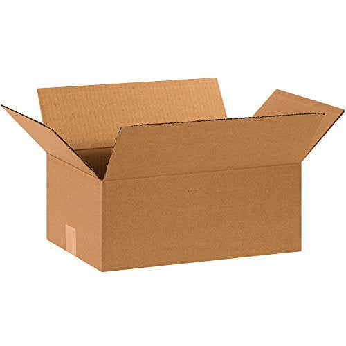 BOX USA 15 x 10 x 6 Corrugated Cardboard Boxes, Medium 15"L x 10"W x 6"H, Pack of 25 | Shipping, Packaging, Moving, Storage Box for Home or Business, Strong Wholesale Bulk Boxes