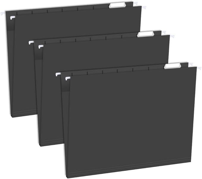 Hanging File Folders (50, Black)