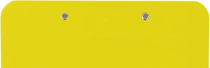 Trade Quest Plastic Clipboard Opaque Color Letter Size Low Profile Clip (Pack of 6) (Yellow)