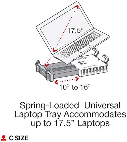 RAM MOUNTS No-Drill Laptop Mount for '19-26 Chevrolet Silverado, Tahoe, GMC Sierra + More RAM-VB-203-SW1 Compatible with 10" to 16" Wide Laptops