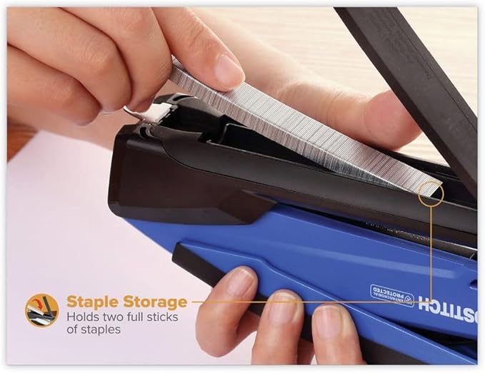 PaperPro-Bostitch 1122 inPOWER Stapler, 20-Sheet Capacity, Blue