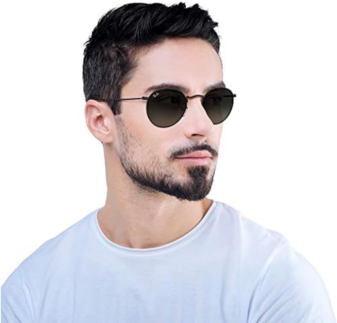 Ray-Ban Unisex Rb3447n Round Flat Lens Round Sunglasses