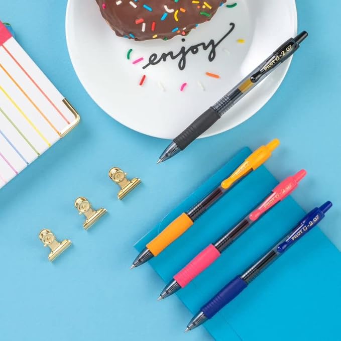 Pilot G2 Premium Gel Pens, Gel Roller Pens, Fine Point 0.7 mm Assorted Colors 20 Count