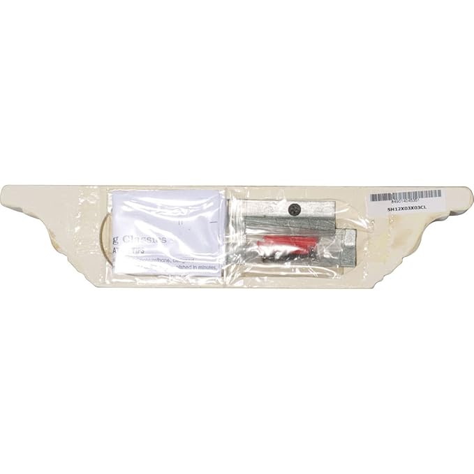 Ekena Millwork SH12X03X03CL Mini Classic Shelf, 12" W x 2 5/8" H x 3 1/8" P