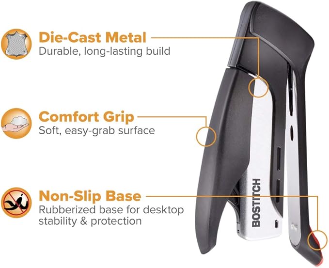 Bostitch Office Prodigy Reduced Effort Stapler Value Pack, One-finger*TM* Technology, 25 Sheet Capacity (1138)