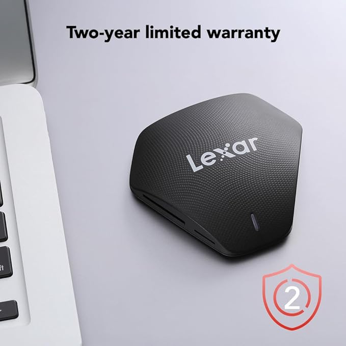 Lexar Professional Multi-Card 3-in-1 USB 3.1 Reader, Supports SD, microSD and CF Cards (LRW500URBNA)