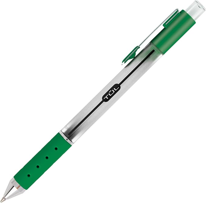 WHJJK TUL Retractable Gel Pens, Bullet Point, 0.7 mm, Gray Barrel, Assorted Standard and Bright Ink Colors, Pack of 14, SG_B01NBW93N6_US