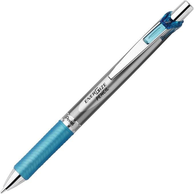 Pentel EnerGize Automatic Pencil with Lead and Erasers, 0.7mm, Assorted, 2 Pack (PL77LEBP2)