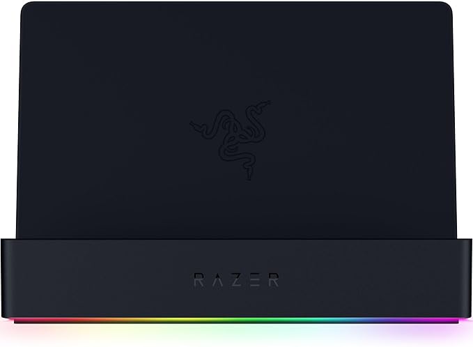 Razer Handheld Dock Chroma: Charging Hub & Expand Connectivity for Mobile Gaming & Tablets - iPhone 16, Steam Deck, ROG Ally, Switch & More - USB C, USB A (3), HDMI, GbE - 100W Power Passthrough