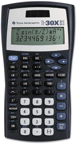 TI-30X IIS Scientific Calculator, 10-Digit LCD, Black, Sold as 50 Pack