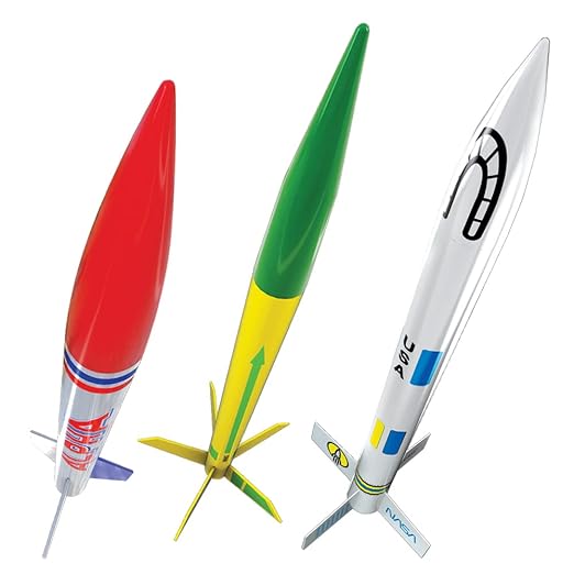Estes 1753 AVG Bulk Variety Pack of Rocket-Building Kits, Beginner and Intermediate Flying-Rocket-Model Kits for Ages 10+, Includes Viking, Alpha, and EX2 Rockets
