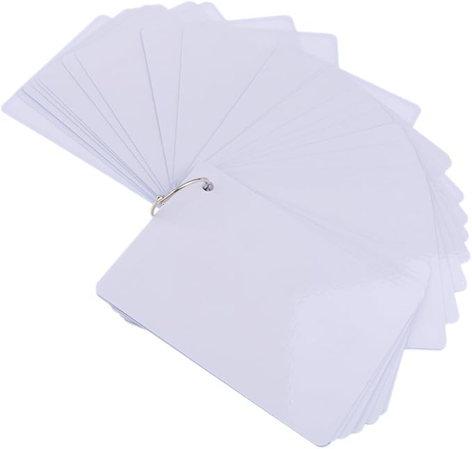 SANTSUN Set of Body Parts Kid Flashcards - Educational Learning Picture & Word Card Flashcards Body Parts-The Flash Hole-Punched So You Can Sort and Organize The Cards Easily
