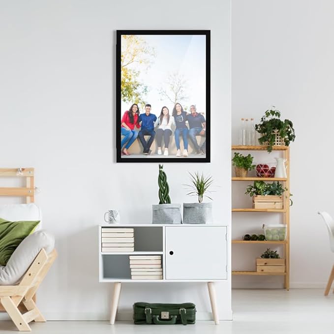Black Hidden Board, Enclosed Whiteboard with Wooden Frame, 20x30in Poster Frame and Functional Whiteboard for Office, Home(Poster Not Included)