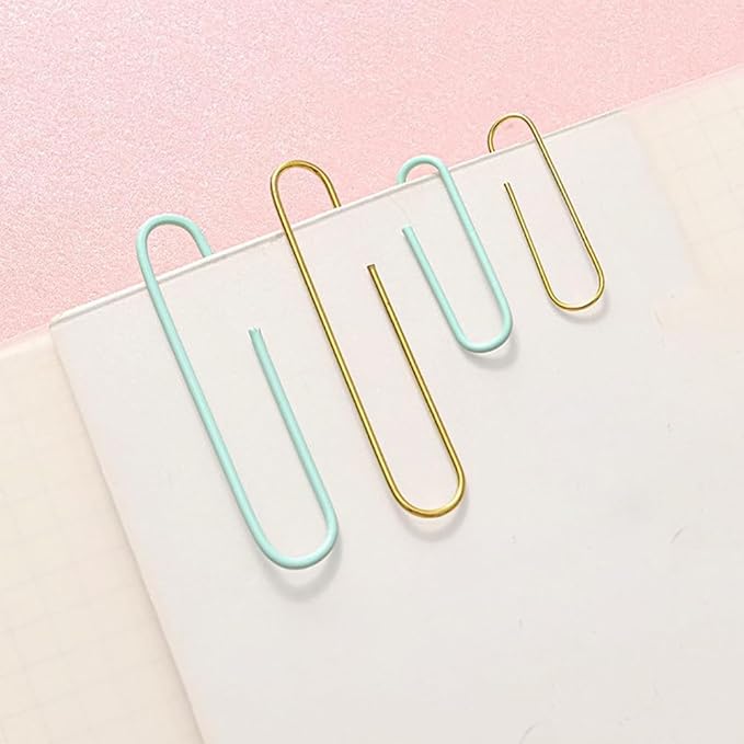 155 Pcs Paper Binder Clips Set Assorted Size Binder Paperclips Candy Color Paper Clips Document Organization Binder Clips with Container Purple