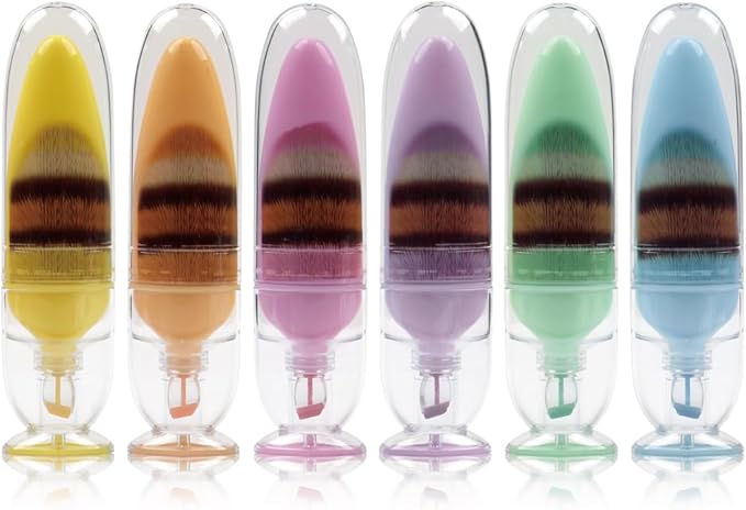 6 Pcs Scented Highlighters Pens,Cute Design Assorted Colors Highlighter Set,Transparent Widen Chisel Tip,Dry-Quickly,No Bleed,Ideal for Office