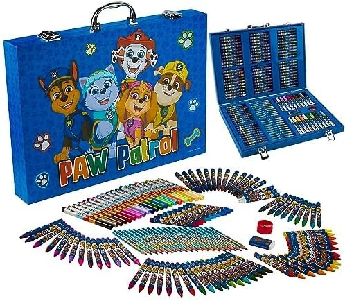 Paw Patrol Colored Pencils Art Supplies Kids Drawing Kit School Supplies Painting Kit Girls Drawing Pencils Art Kit Travel Case with Crayons Arts and Crafts for Kids 4-12