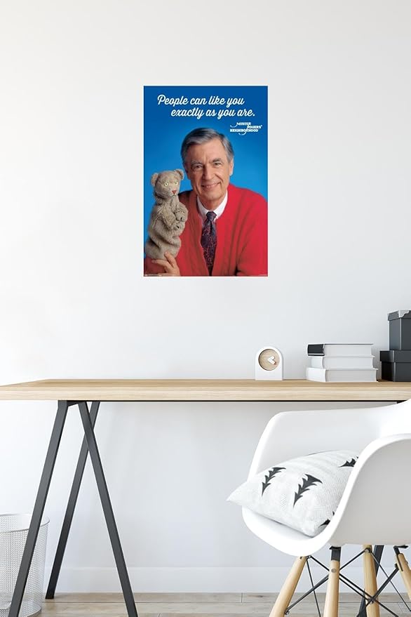 Trends International Mister Rogers - As You Are Wall Poster, 14.725" x 22.375", Premium Poster & Mount Bundle