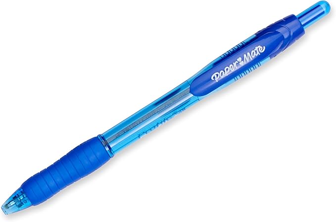 Paper Mate Profile Retractable Ballpoint Pens, Bold Point (1.4mm), Blue, 12 Count (Pack of 12)