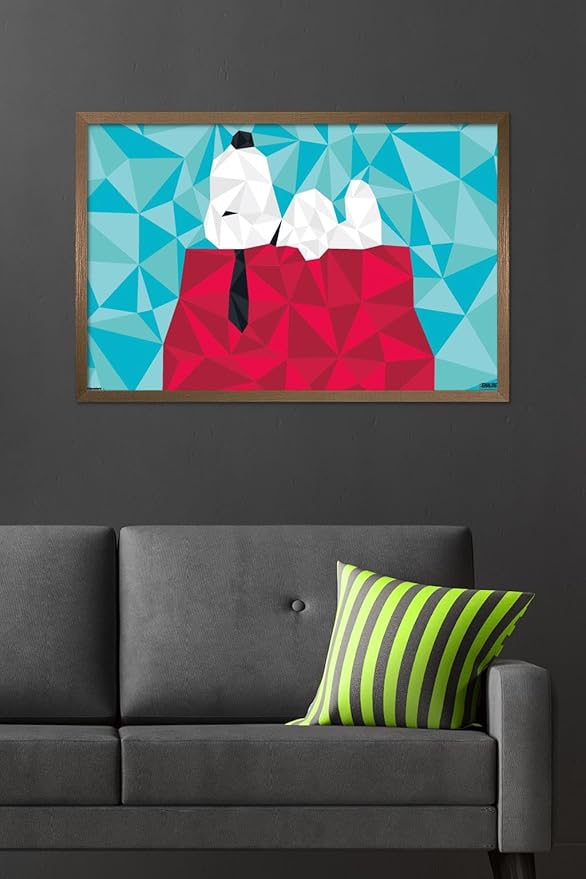 Peanuts: Astronomy-Geometry - Snoopy Wall Poster, 34L" x 22.4W", Bronze Framed Version