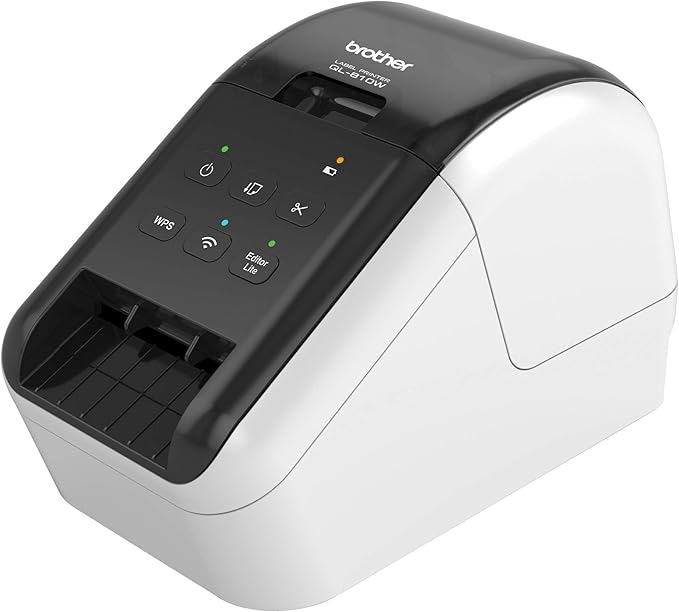 Brother RQL-810W- (QL-810W) Ultra-Fast Label Printer with Wireless Networking White (Renewed Premium)