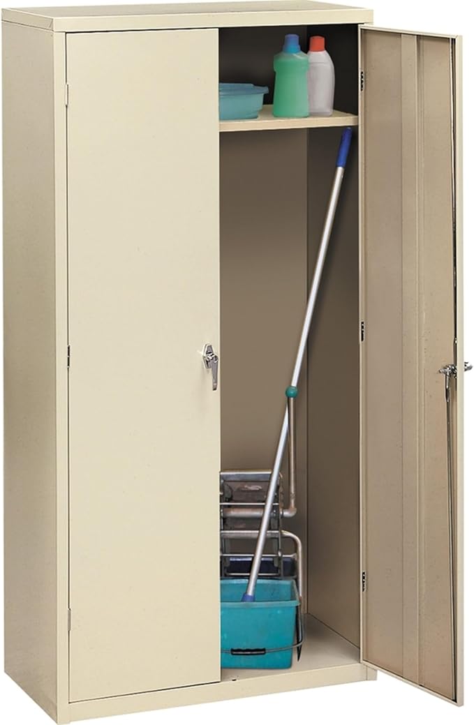 HON Brigade Series Five-Shelf Storage Cabinet - High Storage Cabinet, 36w by 18d by 72h , Putty (HSC2472)