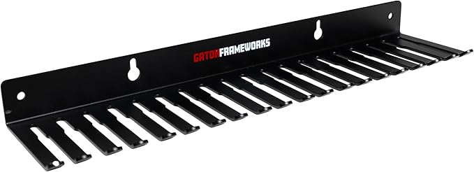 Gator Frameworks Wall Mountable Cable Hanger and Organizer with 19 Cable Slots, Ranges from 5-9mm Spaces (GFW-CABLEHANGER)
