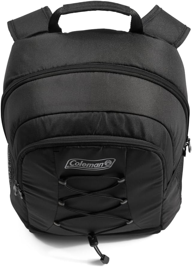Coleman Chiller Insulated Backpack Cooler, Leakproof 28-Can Backpack Cooler with 12+ Hour Ice Retention, Made with Recycled Materials, Great for Beach, Camping, Hiking, Tailgates, Groceries, & More