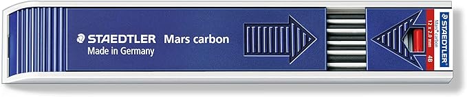Staedtler Mars Carbon Lead, 2mm, 4B, 12 Lead (200-4B)
