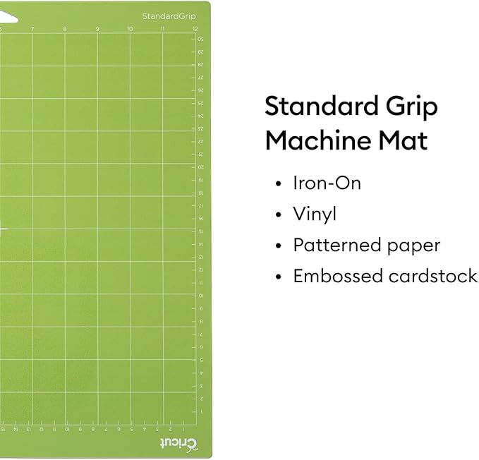 Cricut Cutting Mat Variety Pack (8 Count, 12in x 12in) - for Explore & Maker Machines - Includes 4 StandardGrip, 2 LightGrip, 2 StrongGrip