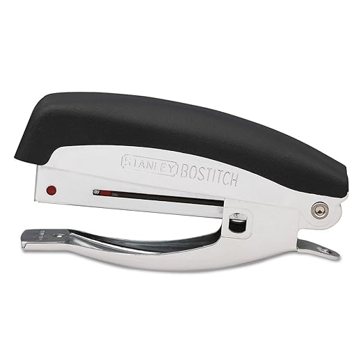 Bostitch Office Deluxe 20 Sheet Hand-Held Stapler with Anchor Hole, Chrome/Black (42100)