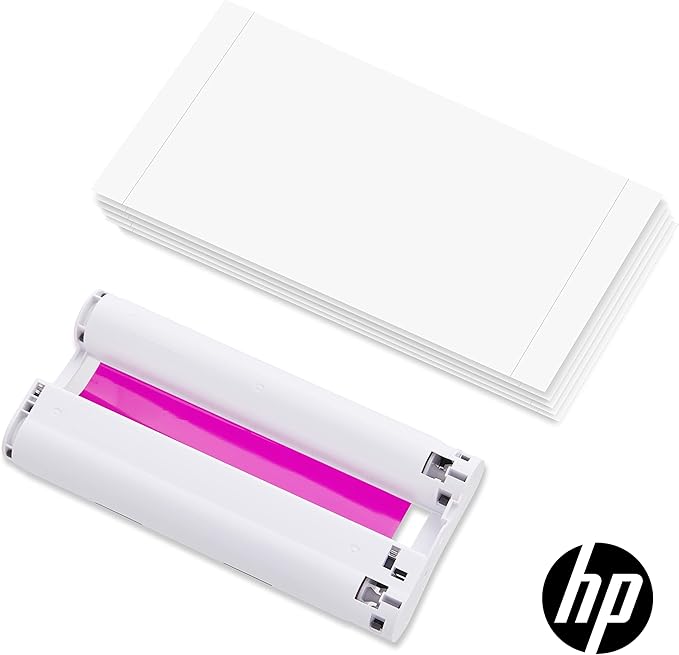 HP Sprocket Studio Plus 4 x 6” Photo Paper and Cartridges (Includes 108 Sheets and 2 Cartridges) – Compatible only with HP Sprocket Studio Plus printer