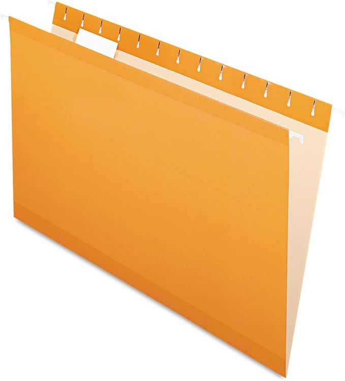 Pendaflex Hanging File Folders, Legal Size, Orange (PFX415315ORA)