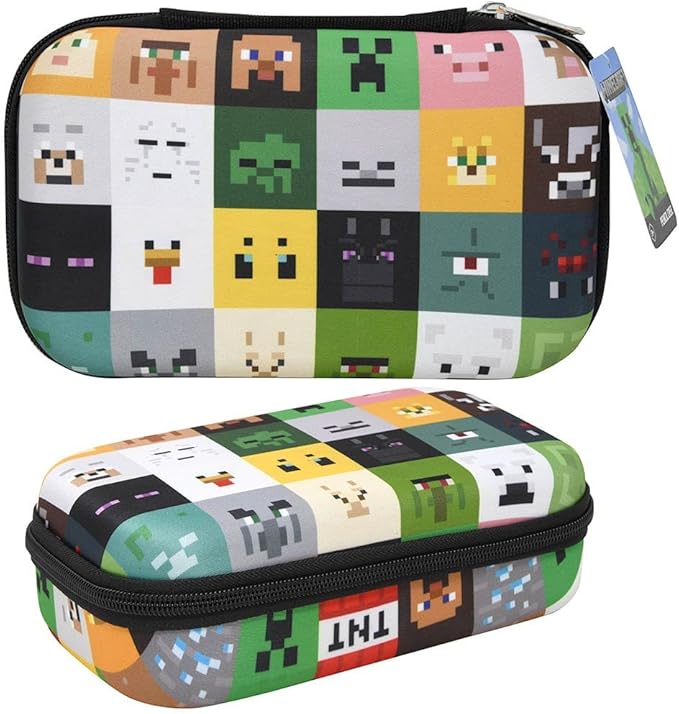 Minecraft Pencil Case for Kids, Boys - Bundle with Pencil Holder, Stickers, More | Minecraft School Supplies Set