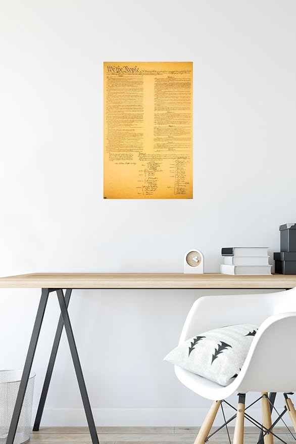 Trends International The Constitution Wall Poster, 14.725" x 22.375", Premium Poster & Mount Bundle