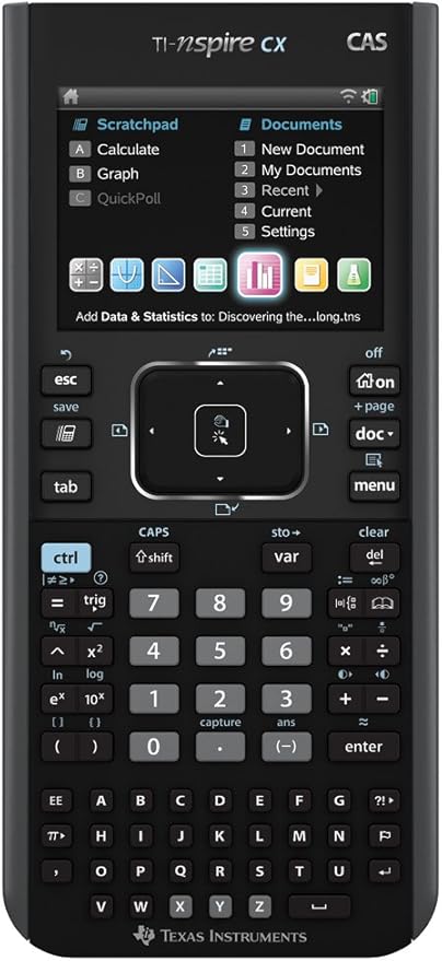 Texas Instruments Nspire CX CAS Graphing Calculator (Renewed)
