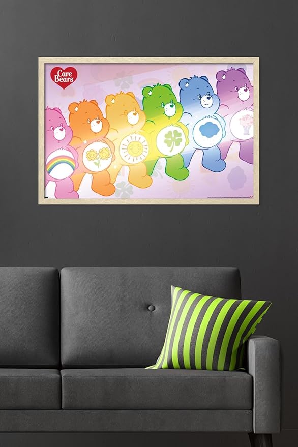 Care Bears - Care Bear Stare Wall Poster, 34L" x 22.4W", Blonde Framed Version