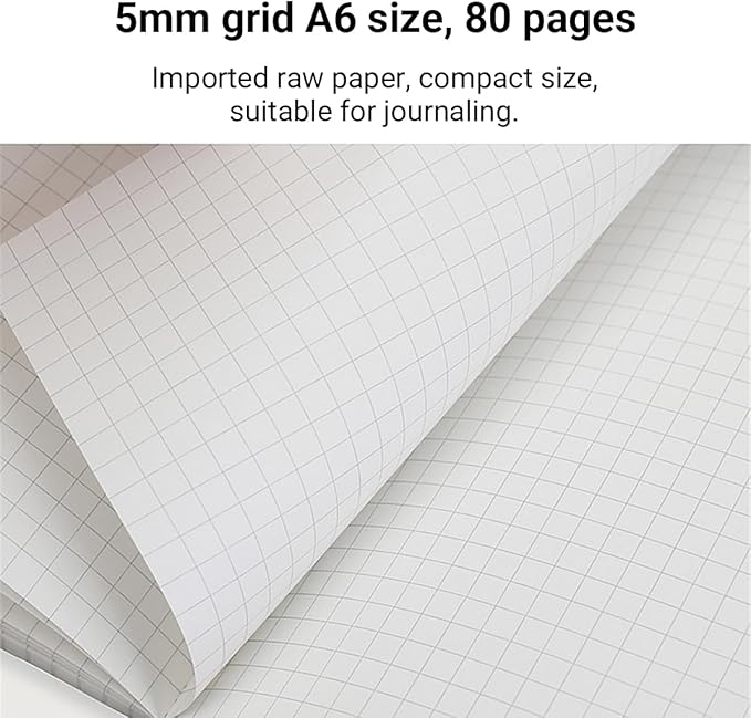 KOKUYO Composition Graph Notebook 3 Pack, A6 Campus 5x5 Grid Notebooks, 80 Sheets Notebook for School, Comp Book for Journal Planner Drawing Perfect for Women Study Note Taking, Noritake