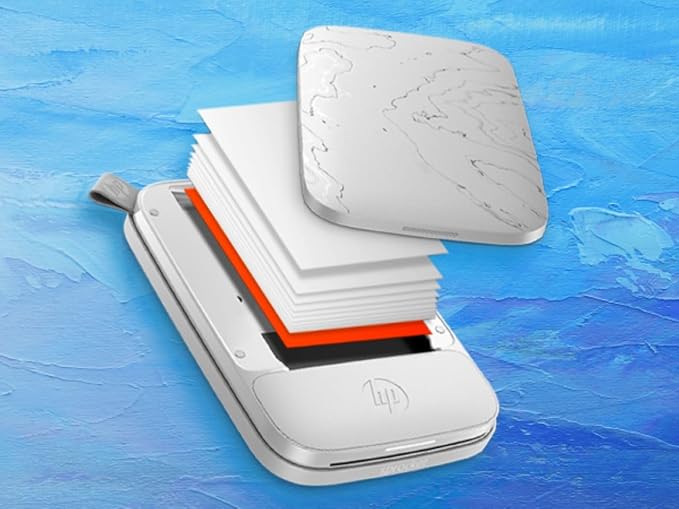 HP Sprocket 2.3 x 3.4" Premium Zink Sticky Back Photo Paper (20 Sheets) Compatible with HP Sprocket Select and Plus Printers.