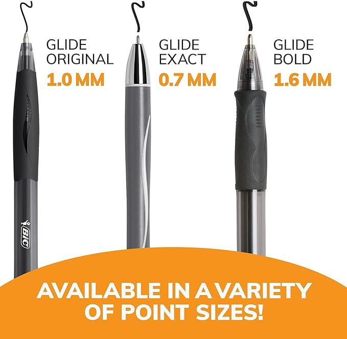 BIC VLGB11BK Velocity Retractable Ballpoint Pen, Black Ink, 1.6mm, Bold, Dozen