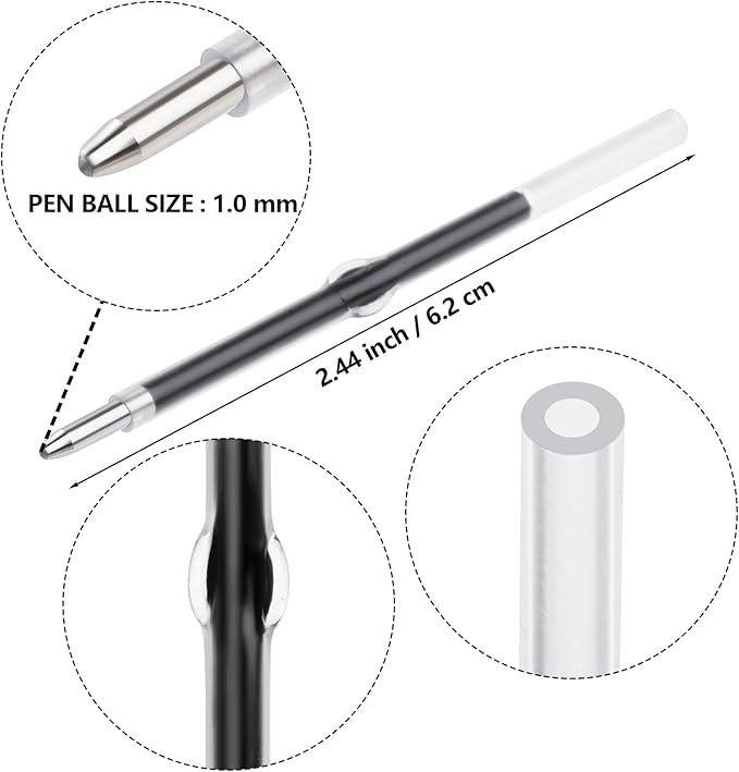 jiebor 30Pcs Beadable Pens Plastic Bead Ballpoint DIY Cute Cool Pens Black Ink for Women Men Bridal Graduation Gift Office Supplies