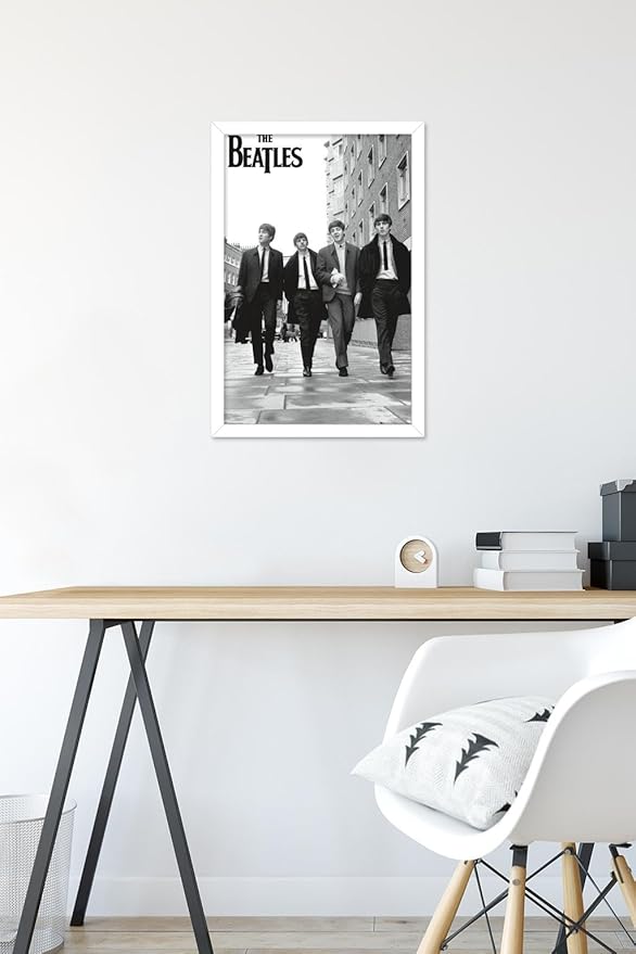 Trends International The Beatles - In London Wall Poster, 22.4L x 14.7W, White Framed Version