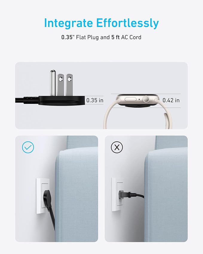 Anker 310 USB C to USB C Cable (3ft, 2 Pack),Type C Fast Charging Cable Charging Station (100W), 9-in-1 USB C Power Strip with 300J Surge Protection