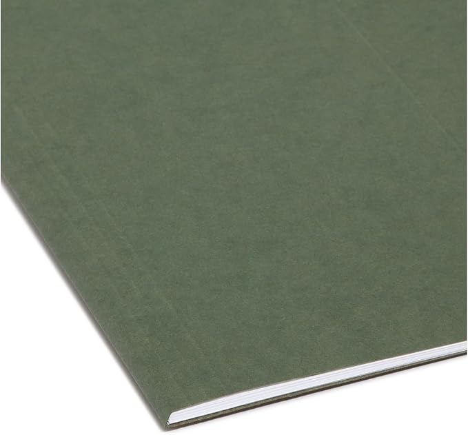 Smead Hanging File Folder, No Tabs, Legal Size, Standard Green, 25 per Box (64110)